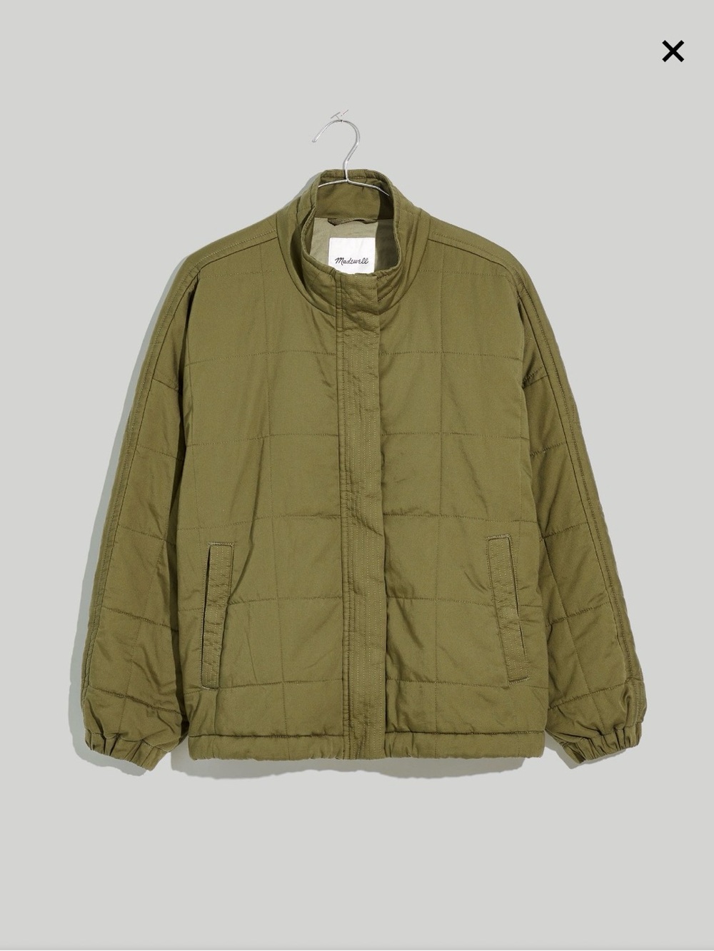 Madewell Green Bremen Bomber Quilted Jacket